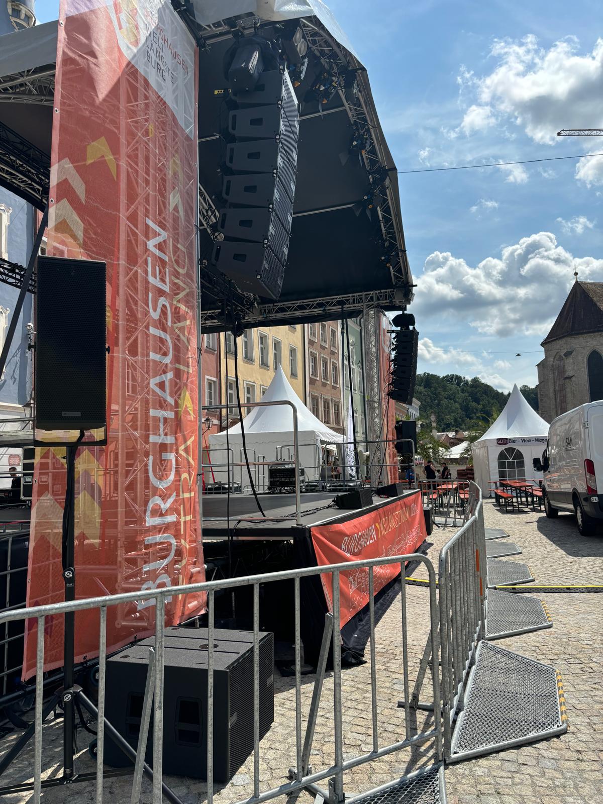 Beschallung Brückenfest in Burghausen